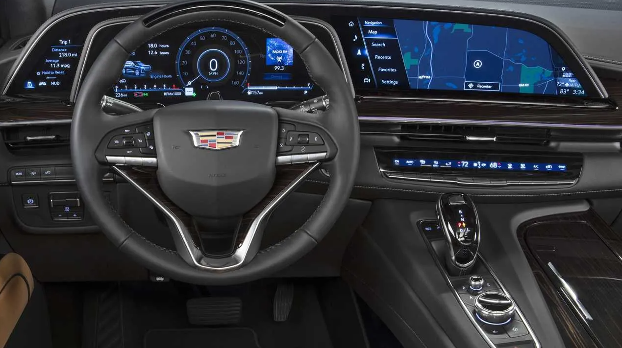 New 2022 Cadillac Escalade V Interior